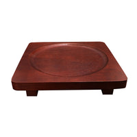 Rubberwood Heat Resistant Trivet for Pots and Pans, Wooden Tray for Teapots and Griddles