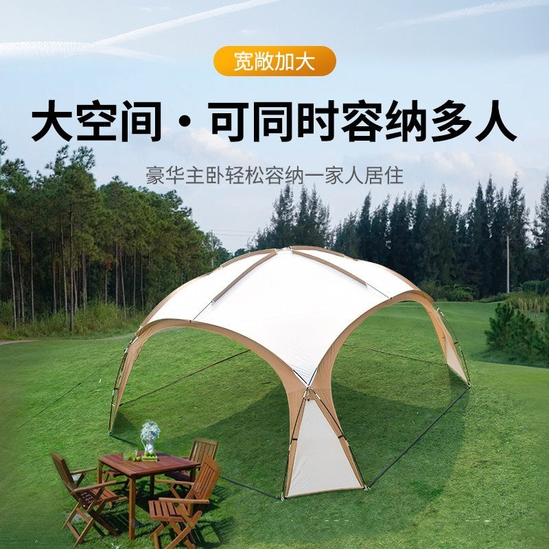 Outdoor Geodesic Dome Tent Sunshade Windproof Camping Shelter