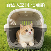 Portable Pet Carrier for Cats and Small Dogs, Airline Approved Travel Crate with Handle