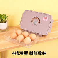 Refrigerator Egg Storage Container with Lid, Multi-layer Fresh-keeping Egg Tray