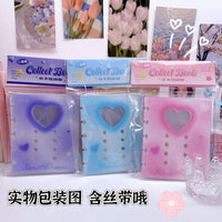 Acrylic Photocard Binder with Ribbon, 1/2/4-Pocket Pages, for 3-inch Photocards