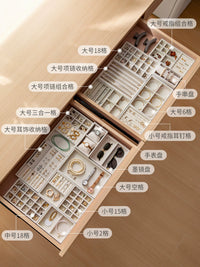 Velvet Jewelry Tray Organizer for Drawers - Ring, Earring, Necklace Storage