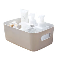 Desktop Storage Basket Plastic Organizer Bin for Home Bathroom Kitchen