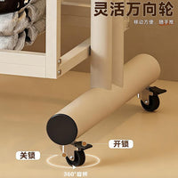Freestanding Garment Rack with Storage Shelves and Hooks, Mobile Clothes Organizer for Bedroom