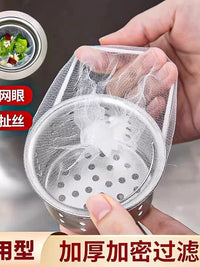 Universal Thickened Reinforced Sink Strainer Mesh, Stainless Steel Kitchen Drain Anti-Clogging Filter, Tear-Resistant