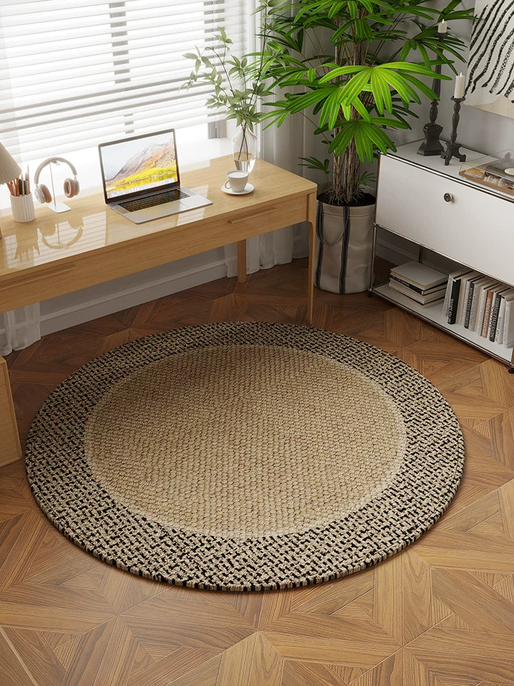 Round Chair Mat for Hard Floors, Non-Slip Floor Protector for Office, Gaming, and Study Chairs