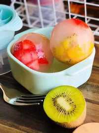 Spherical Ice Ball Maker Mold for Whiskey and Cocktails, Food-Grade Silicone Quick Freeze Ice Tray