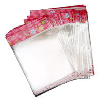 100-Pack OPP Self-Sealing Plastic Bags with Header Card for Jewelry and Small Items