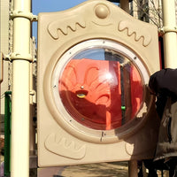 Outdoor Playground Slide Dome Cover for Kids - Transparent Acrylic Spherical Mirror