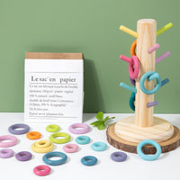 Musical Tree Wooden Stacking Blocks Early Education Toy for Toddlers