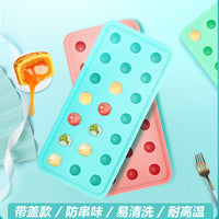 Silicone Spherical Ice Cube Tray for Whiskey Cocktails, Pudding, and Candy Making