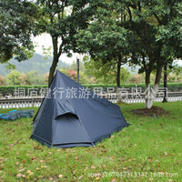 Ultralight 20D Silicon Coated Poleless Tent with Groundsheet for Backpacking