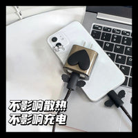 Heart Angel Wings Charger and Cable Protector Set for Apple 18/20W Chargers