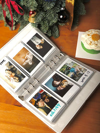 Guozaiding x Muxia "Fallen Leaves" A6 Mini Instant Photo Album for Square and Vertical Photos, Multifunctional Handbook