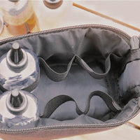 Portable Outdoor Spice Bottle Storage Bag with 6 Seasoning Bottles for Camping BBQ