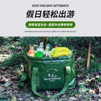 Outdoor Camping Insulated Cooler Bag Leakproof Large Capacity Portable Travel Lunch Bag