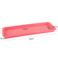 Rectangular Plastic Plant Pot Saucer Drip Tray for Indoor Outdoor Plants