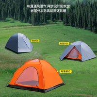 3-5 Person Double Layer Manual Pop-Up Tent for Outdoor Camping, Hiking, and Backpacking