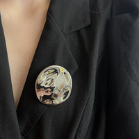 Irregular Geometric Brooch for Suits and Sweaters, French Retro Style