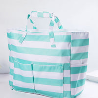 Large Capacity Oxford Cloth Beach Tote Bag with Waterproof Storage