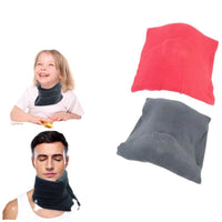 Travel Neck Pillow with Latex Support for Airplane, Car, and Office Naps