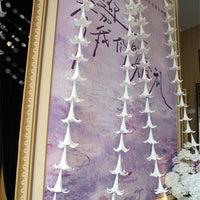 Wedding Decoration Artificial Lily Pearl String Window Display Wedding Background Layout Mall Photo Hanging Ornament