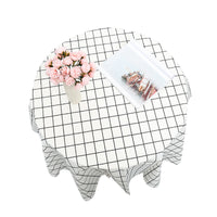 Minimalist Plaid Tablecloth Waterproof Oil-Proof Dining Table Cover for Home Living Room Nordic Style