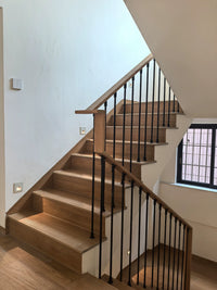 Marble Wood Grain Stair Treads Non-Slip Matte Porcelain Tiles for Outdoor Villas
