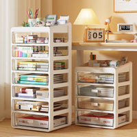 New Drawer-Type Storage Cabinet Dustproof Desktop Organizer Sundries Snack Under-Desk Storage Box Cosmetic Storage Rack