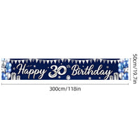 Happy Birthday Banner for 2026 Theme Party Decorations