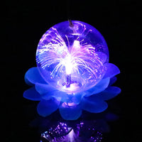 Chinese New Year Lotus Lantern with Fireworks Light for Kids, Festival Handheld Gift