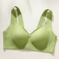 Seamless Vest-Style Sports Bra with Jelly Gel Support for Yoga and Sleep