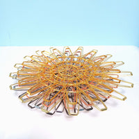 Creative Geometric Metal Fruit Basket Foldable Nordic Style Iron Wire Storage Bowl