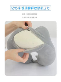 Memory Foam U-Shaped Neck Pillow for Office, Travel, and Napping