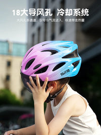 MTETEM Kids Cycling Helmet with Goggles for Youth Road Mountain Bike Safety