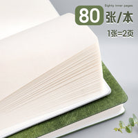 A6 DuPont Paper Wrinkled Leatherette Notebook with Gold Stamping