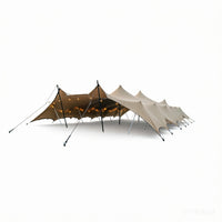 Outdoor Stretch Tent Large Tensile Membrane Canopy Sunshade Rainproof Camping Leisure Tent Easy Setup Family Version