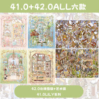 Papercraft 3D Miniature House Sticker Kit for DIY Diorama and Scrapbooking