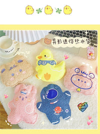 Plush Hot Water Bottle for Students, Mini Cartoon Portable Hand Warmer