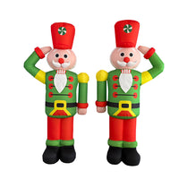 Inflatable Nutcracker Soldier Christmas Decoration with LED Lights