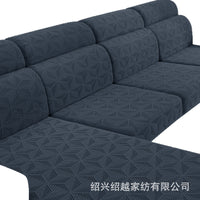 All-Inclusive Stretch Sofa Cover with Ice Silk Summer Cooling Pad, Universal Non-Slip Sofa Cushion Protector