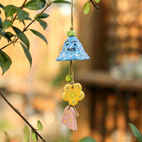 Jingdezhen Ceramic Wind Chime for Balcony Garden Decor and Gifts