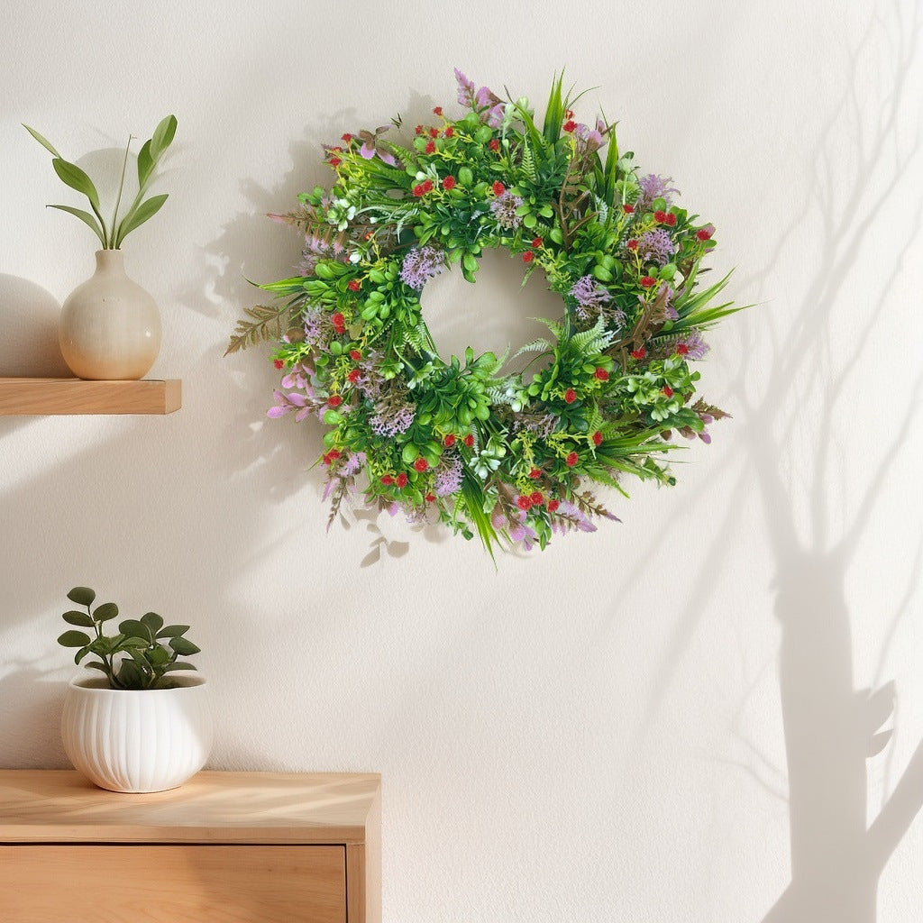 Artificial Gypsophila Wreath for Christmas, Thanksgiving, Autumn Weddings, and Home Decor