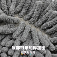 Chenille Absorbent Round Floor Mat for Computer Chair Bedroom Rocking Chair Sofa Coffee Table Swivel Chair Non-Slip Pad