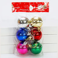 Christmas Tree Ornaments Electroplated Plastic Colorful Christmas Balls