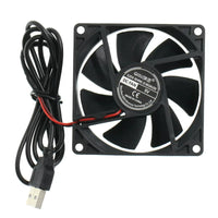 QiSU DC 8025 5V USB Silent Cooling Fan for Routers Set-top Boxes