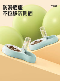 Automatic Pet Feeder with Water Dispenser and Stainless Steel Bowls for Cats and Dogs