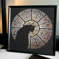 Irregular Wooden Church Cat Jigsaw Puzzle 372 Pieces for Adults