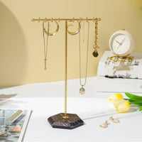 European Style T-Bar Jewelry Display Stand for Necklaces Bracelets Earrings