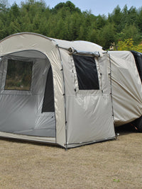 SUV Car Tail Extension Tent with Mesh Screen for Outdoor Self-Driving Travel
